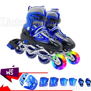 *โรลเลอร์สเกต รองเท้าสเก็ต โรลเลอร์เบลด Roller Skate 201 Free skating Protective suit