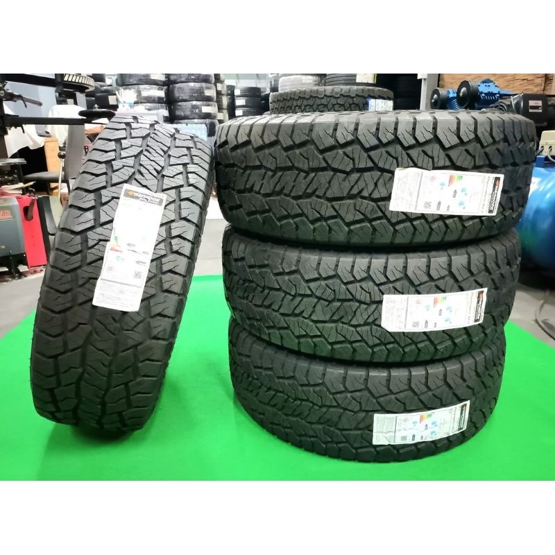ยางใหม่ 265/65R18 Hankook Dynapro AT2(แก้มดำ) ผลิตต้นปี 2023 ประกันบวม 2 ปี พร้อมจุ๊บลม 4 ตัว จัดส่ง