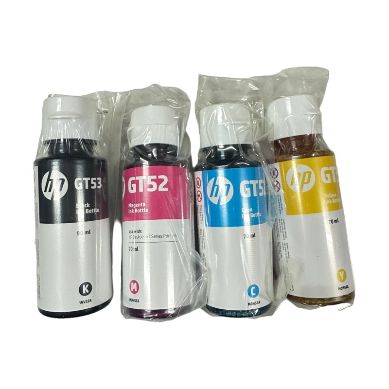 หมึก หมึกเติม Hp แท้ GT51 GT52 GT53 Bk C M Y 52 53 ของแท้ แบบไม่มีกล่อง