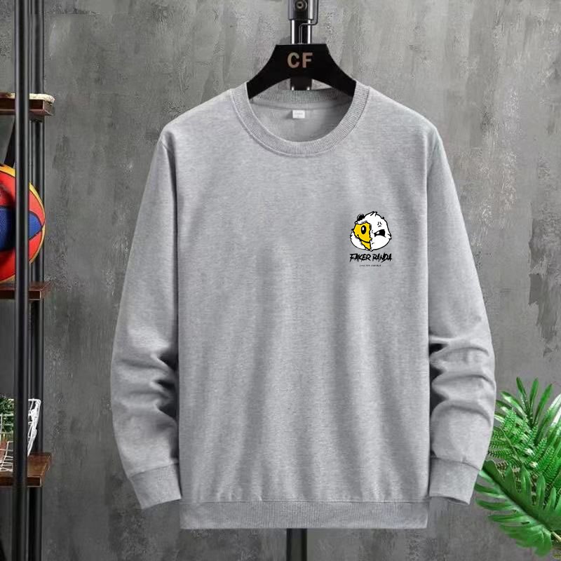 BK-540-O เสื้อสเวตเตอร์สกรีนลาย ผ้าสบายตัวไม่หนาไม่บาง แขนยาวกันลมกันหนาว