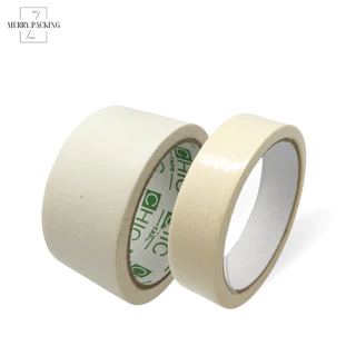 (1ม้วน) เทปกระดาษกาวย่น หน้ากว้าง 1นิ้ว ยาว 20หลา แกน 3 นิ้ว หนา 150ไมครอน Masking tape