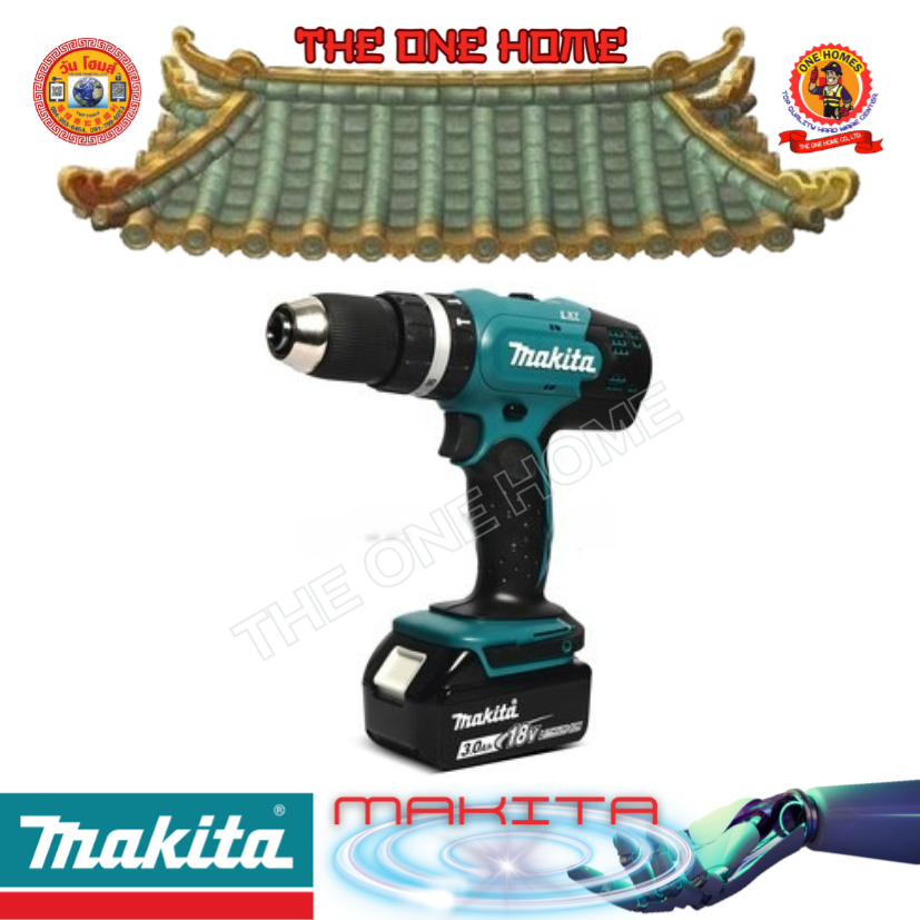 MAKITA รุ่น DHP453FX13 สว่านกระแทกไร้สาย 18 โวลต์ ขนาด 13 มม. (1/2 นิ้ว)