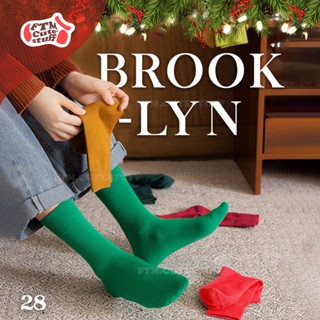 (พร้อมส่ง💖) สีใหม่ 2026 ถุงเท้าสีพื้น รุ่น𝐁𝐑𝐎𝐎𝐊𝐋𝐘𝐍 ✨ ถุงเท้า…