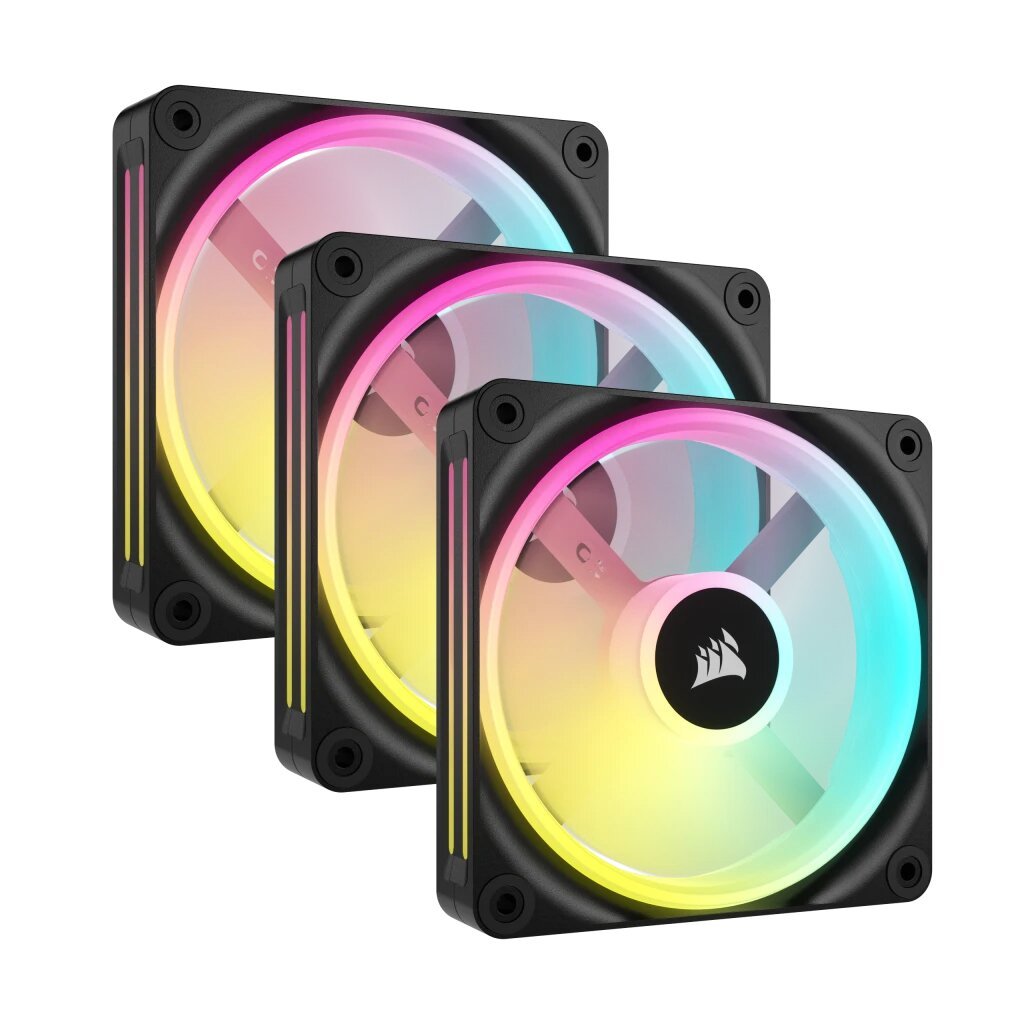 CASE FAN (พัดลมเคส) CORSAIR QX120 RGB STARTER KIT (CO-9051002-WW)