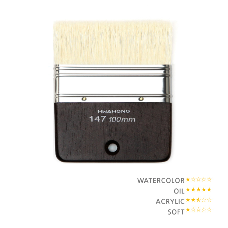 Hwahong 147 แปรงขนสัตว์สำหรับงานสีน้ำมัน ทาสีพื้น