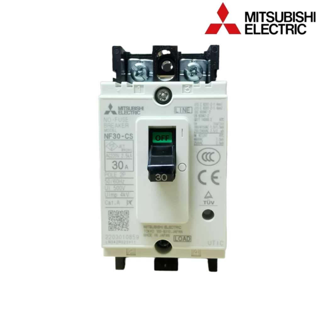 Mitsubishi NF30-CS 2P 15A 20A 30A เบรกเกอร์ มิตซูบิชิ NF30 CS