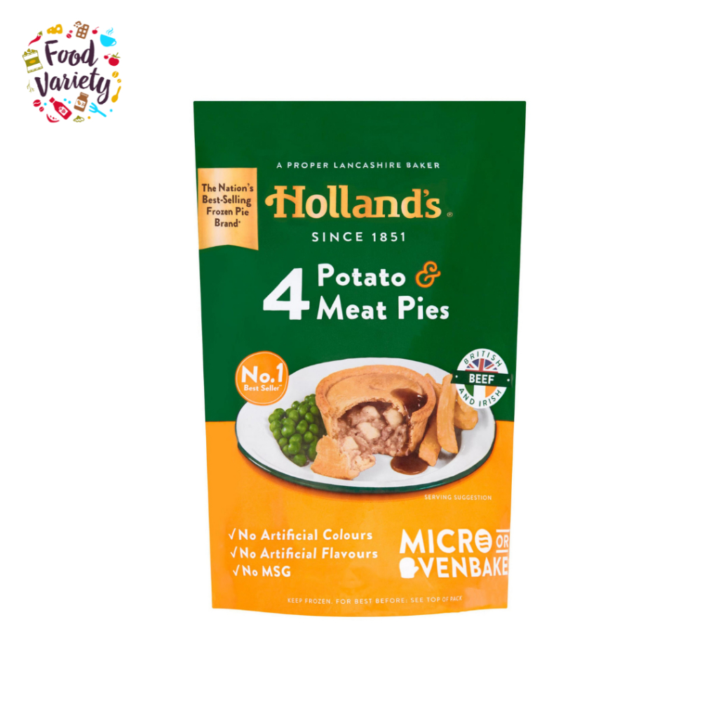 Hollands Potato & Meat Pies 4Pcs ฮอลแลนด์ พายมันฝรั่ง และ เนื้อ 4 ชิ้น