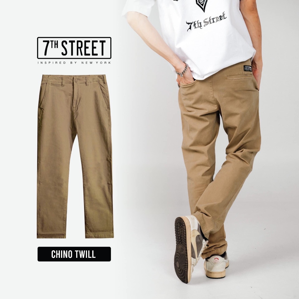 7th Street กางเกงขายาวรุ่นใหม่ Chino Twill Spande รุ่น SXCT225