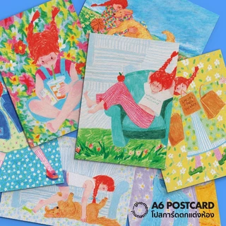 little moody postcard โปสการ์ดตกแต่งห้อง ลายคาแรกเดอร์น้องดื้อ give.me.museums มีหลายลายให้เลือก