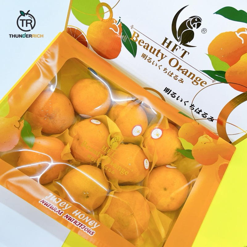 ส่งฟรี‼️สินค้าเข้าใหม่ 13/12/67‼️ Papa Dekopon Orange 🍊🦜ส้มจุกสายพันธุ์ญี่ปุ่นนกแก้วกล่องขาวเหลืองนำ