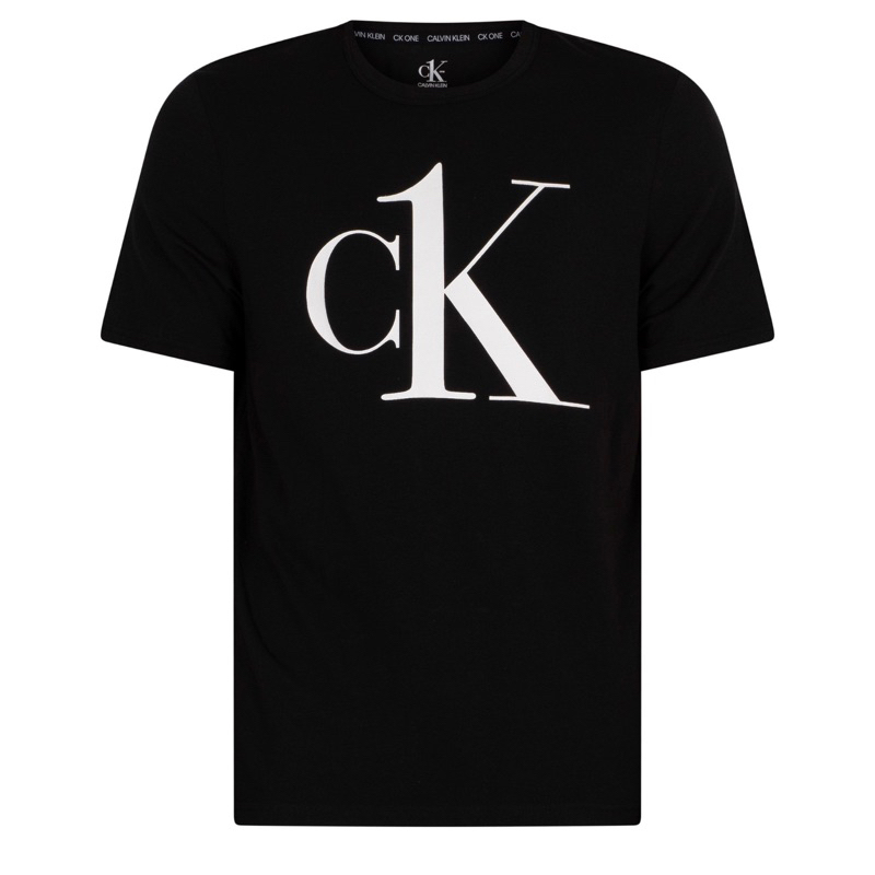 ของแท้ป้ายช็อป!เสื้อยืดCK CALVIN KLEIN ONE LOUNGE GRAPHIC T- shirt สีดำ ลายฮิตซิกเนเจอร์พร้อมป้าย พร้อมไม้แขวน