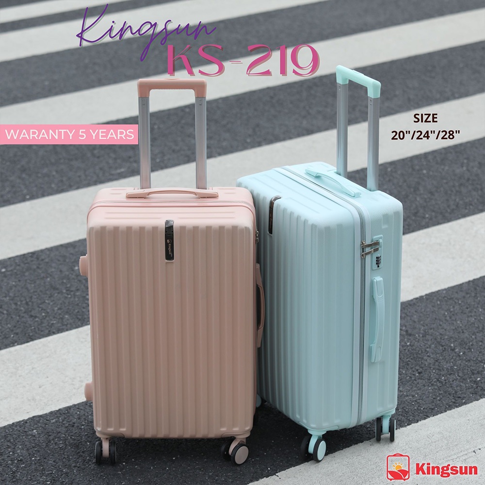 [รับประกัน5ปี] Kingsun กระเป๋าเดินทาง 20/24/28นิ้ว รุ่นซิป วัสดุ ABS+PC 219/155/T01 [ลูกค้าใหม่ ราคาพิเศษ]
