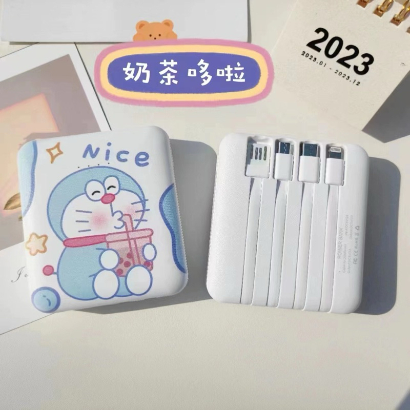 Powerbank สมบัติการชาร์จแบตเตอรีมือถือการ์ตูนน่ารักสำหรับโทรศัพท์มือถือ Apple vivo และ Xiaomi