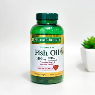 Nature’s Bounty Fish Oil, 1400mg, 980mg of Omega-3,มี130ซอฟเจล (ขวดเขียว)