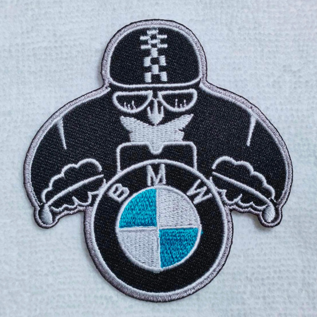 อาร์ม ตัวรีด อาร์มติดเสื้อ สติ๊กเกอร์ sticker รถ BMW บีเอ็มดับบลิว บีเอ็มดับเบิลยู อุปกรณ์ตกแต่งรถ สำหรับตกแต่งเสื้อผ้า