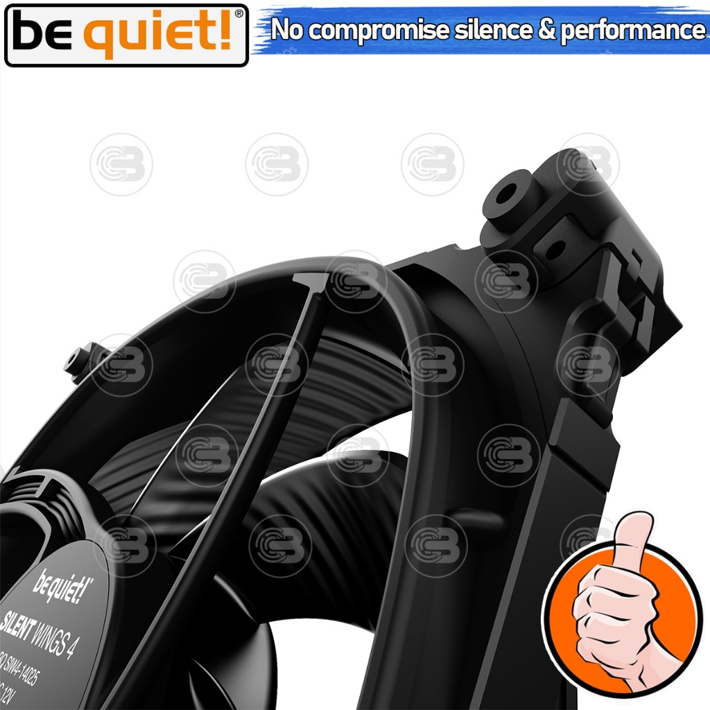[CoolBlasterThai] Be Quiet PC Fan Case Silent Wings 4 PWM 140 high-speed ประกัน 5 ปี
