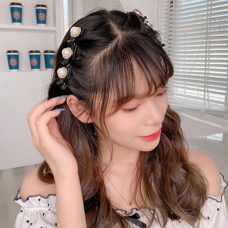 กิ๊บติดผมเกาหลี แฟชั่น กิ๊บติดผมสองชั้น จัดทรงผมสวยอ่อนหวาน ราคา ถูกที่สุด ดีลบีเคเค แกลเลอรีภาพที่ 8