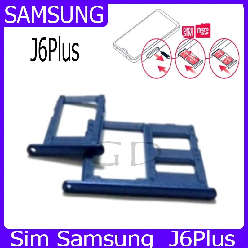 ถาดซิม Samsung J6Plus ที่ใส่ซิม ตัวใส่ซิม ถาดใส่เมม ถาดใส่ซิม Sim J6 Plus J6พลัส J6+ J6P