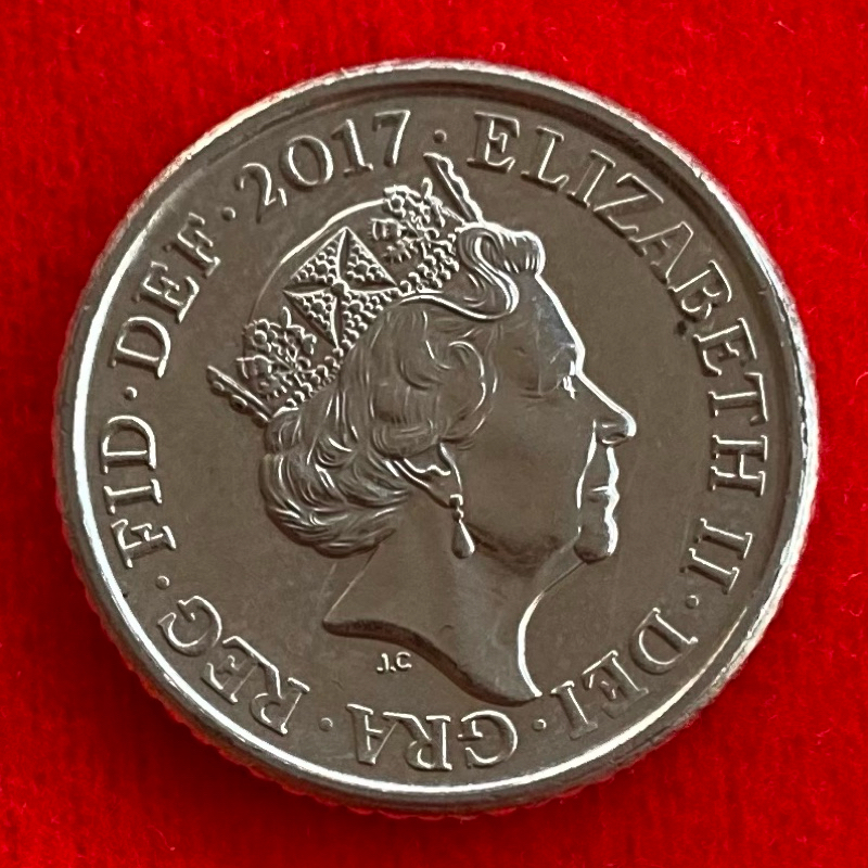 🇬🇧 เหรียญอังกฤษ​​ United Kingdom 5 pence ปี 2017 เหรียญต่างประเทศ
