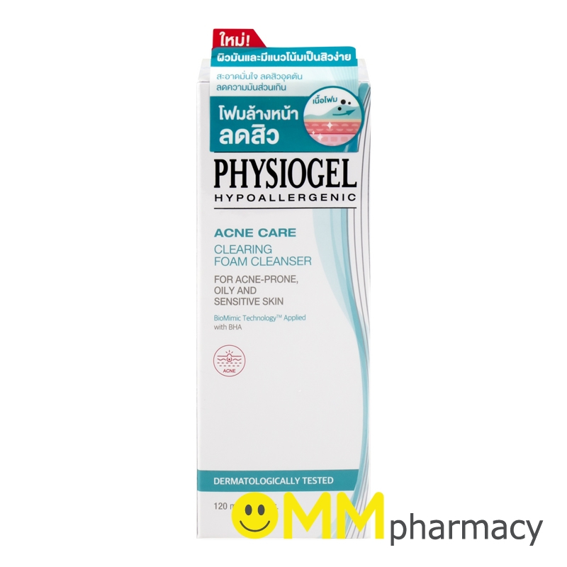 PHYSIOGEL ACNE FOAM CLEANSER 120ML.