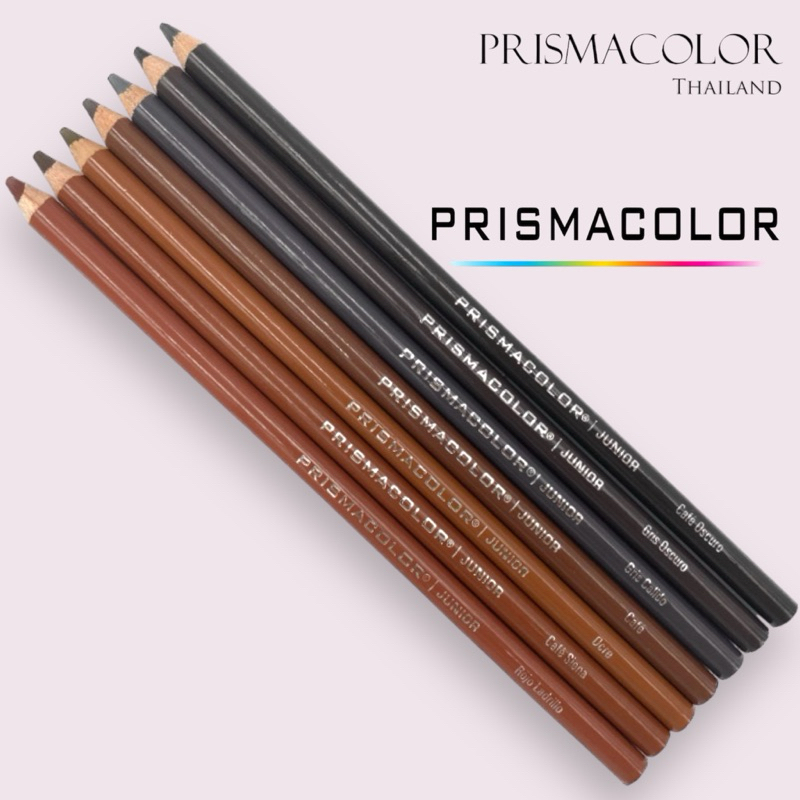 ดินสอสี Prismacolor Junior (สีน้ำตาล) แยกแท่ง | สำหรับนักเรียน สีสด ระบายลื่น ไส้ใหญ่ 4.0 mm