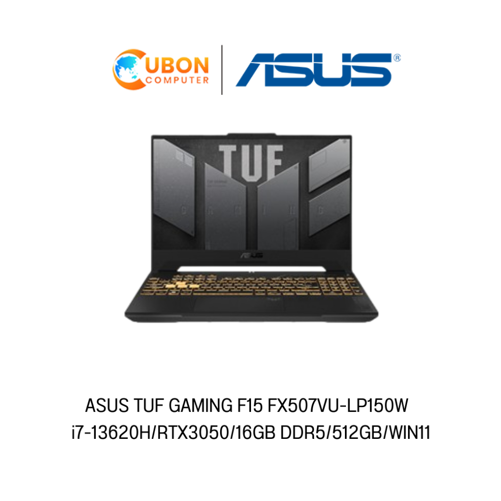 ASUS TUF GAMING F15 FX507VU-LP150W (โน๊ตบุ๊ค) i7-13620H/RTX3050/16GB DDR5/512GB/WIN11  ประกันศูนย์ 2 ปี *** ฟรี Perfect