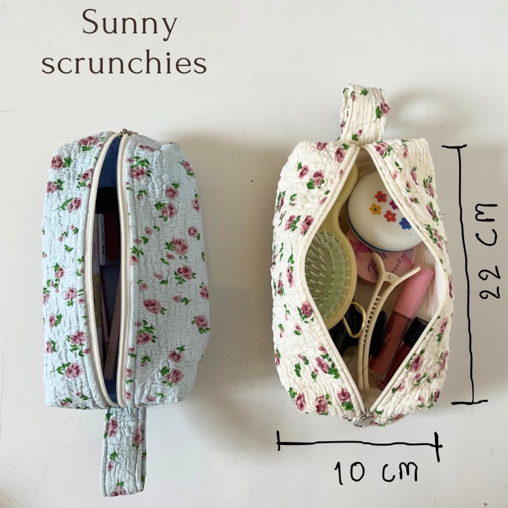 กระเป๋าดินสอ กระเป๋าเครื่องสำอางค์  sunny bag มีซับใน