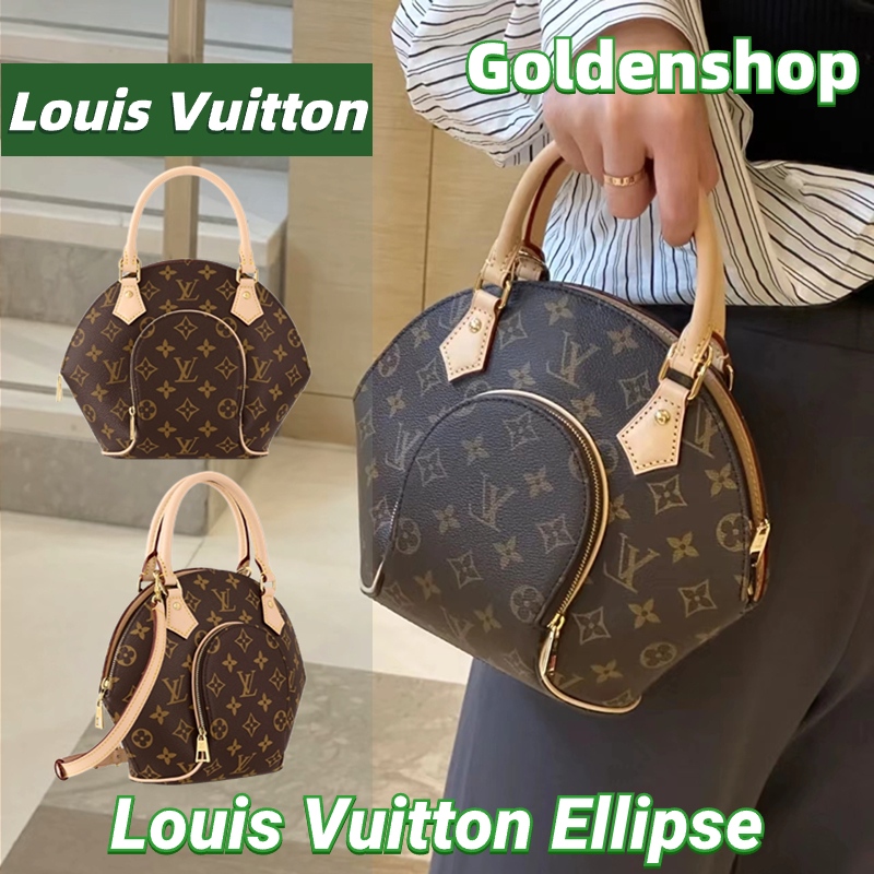 New!!🍒หลุยส์วิตตอง Louis Vuitton Ellipse Round Bag LV กระเป๋าสะพายสุภาพสตรี