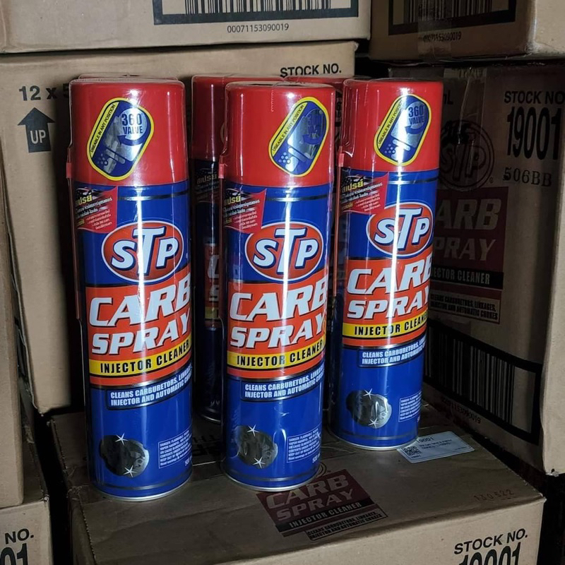 สเปรย์ทำความสะอาดคาร์บูเรเตอร์ ปีกผีเสื้อและหัวฉีด STP CARB SPRAY & INJECTOR CLEANER ขนาด 500 ml.