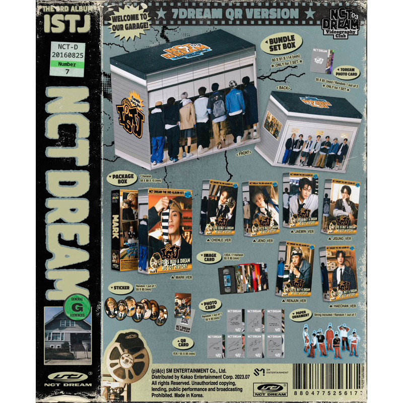 พร้อมส่ง Nct dream istj 7 Dream QR Ver.