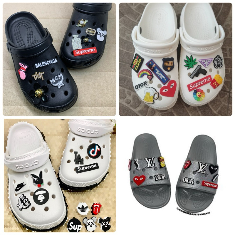 JBB 🎉🎉ตัวติดรองเท้ามีรู รวม “ แบรนด์ หรู ดูดี ”🏵🏵 👠🌈✨ShoeCharm “ All Brand inter ” จัดไป ให้อินเทรนด์