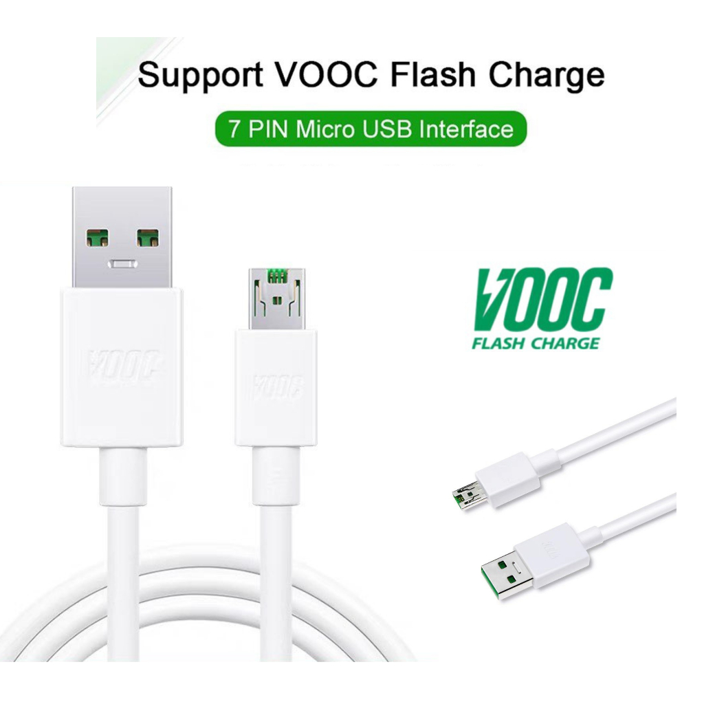 สายชาร์จแท้ FOR Oppo Micro USB A5S A3s  F1 Plus F9 F11 F11 Pro A5s  A12 A12s  A15s VOOC Original 100%