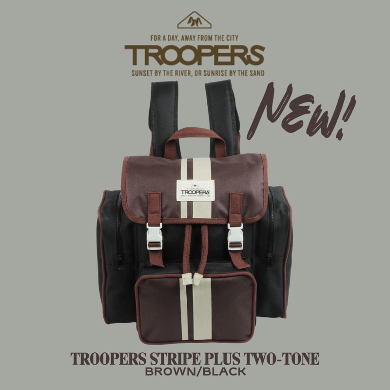 Troopers Stripe Plus Two Tone Oak