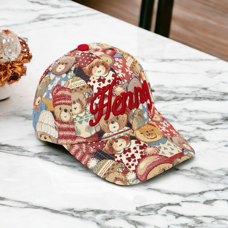 Henneybear - HM001 ลาย cute หมวกแก๊ป ใส่สบาย ปรับระดับได้