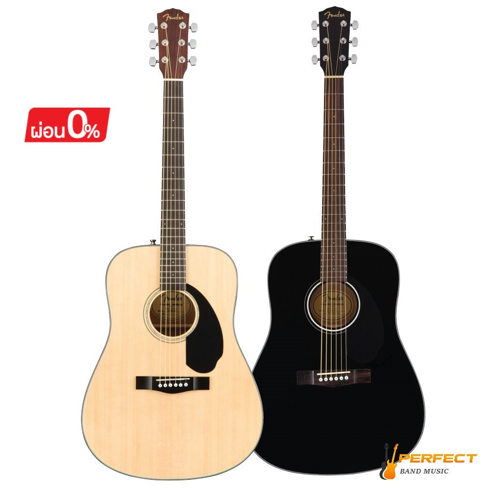 Fender CD60S CD60SCE กีตาร์โปร่ง Fender C60S และ CD60SCE