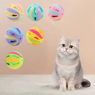 บอลกระดิ่งแมว สีสันน่ารัก พร้อมส่งในไทย ขนาดประมาณ 4.4cm
