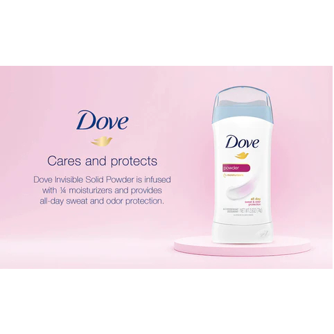 พร้อมส่ง Dove, Invisible Solid Deodorant, 2.6 oz (74 g)