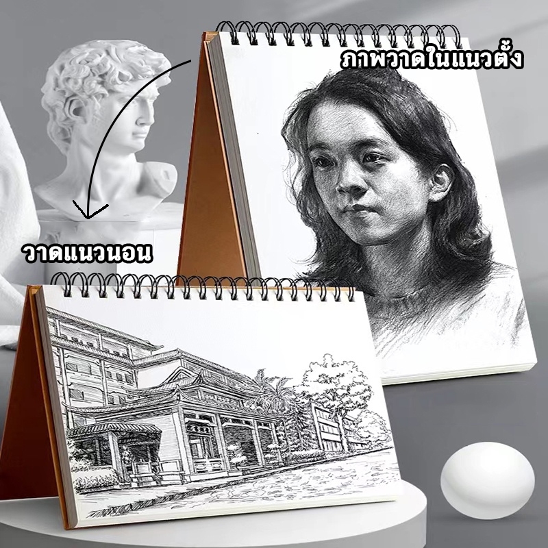 สมุดวาดรูป สมุดสเก็ตซ์ 30แผ่น 160GSM ผิวเรียบ ไม่มีเส้น สมุดวาดรูป ดินสอ สมุดวาดภาพ สมุดบันทึก กระดาษวาดเขียน/sketchbook