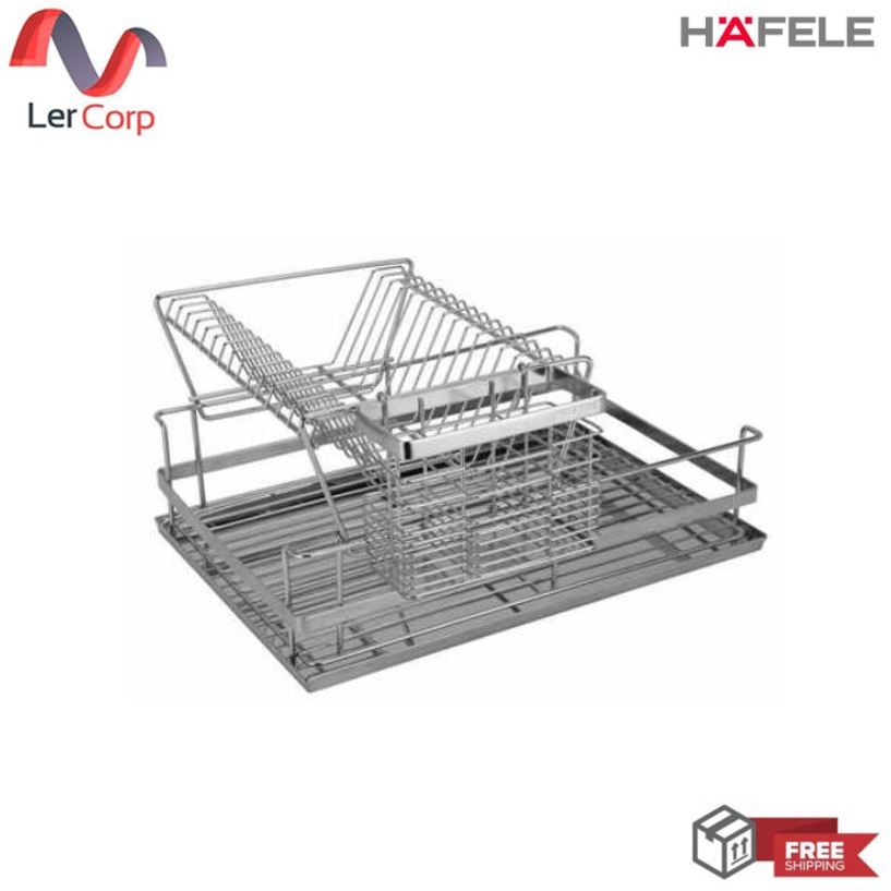 (Hafele) ตะแกรงคว่ำภาชนะสองชั้น ถอดแยกได้ (495.34.190)