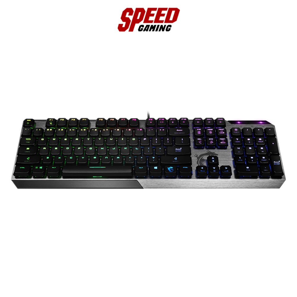 MSI VIGOR GK50 LOW PROFILE KEYBOARD (คีย์บอร์ด) Kailh Low Profile Switches / By Speed Gaming