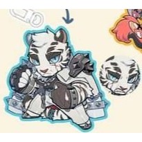 (สินค้ามือหนึ่ง) พวงกุญแจการ์ตูน ประเภท Kemono / Furry (Arknight) - Mountain Chibi Acrylic Keychain