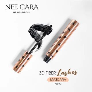 นีคารา ไฟเบอร์ มาสคาร่า ปัดขนตา กันน้ำ กันเหงื่อ N190 Nee Cara 3D Fiber Lashes Mascara 7g.