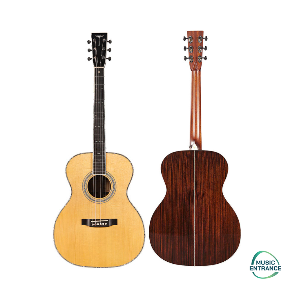 Tyma TF-28V All Solid กีต้าร์โปร่ง Tyma Tf28V กีตาร์โปร่ง ไม้แท้ทั้งตัว Tyma TF 28v