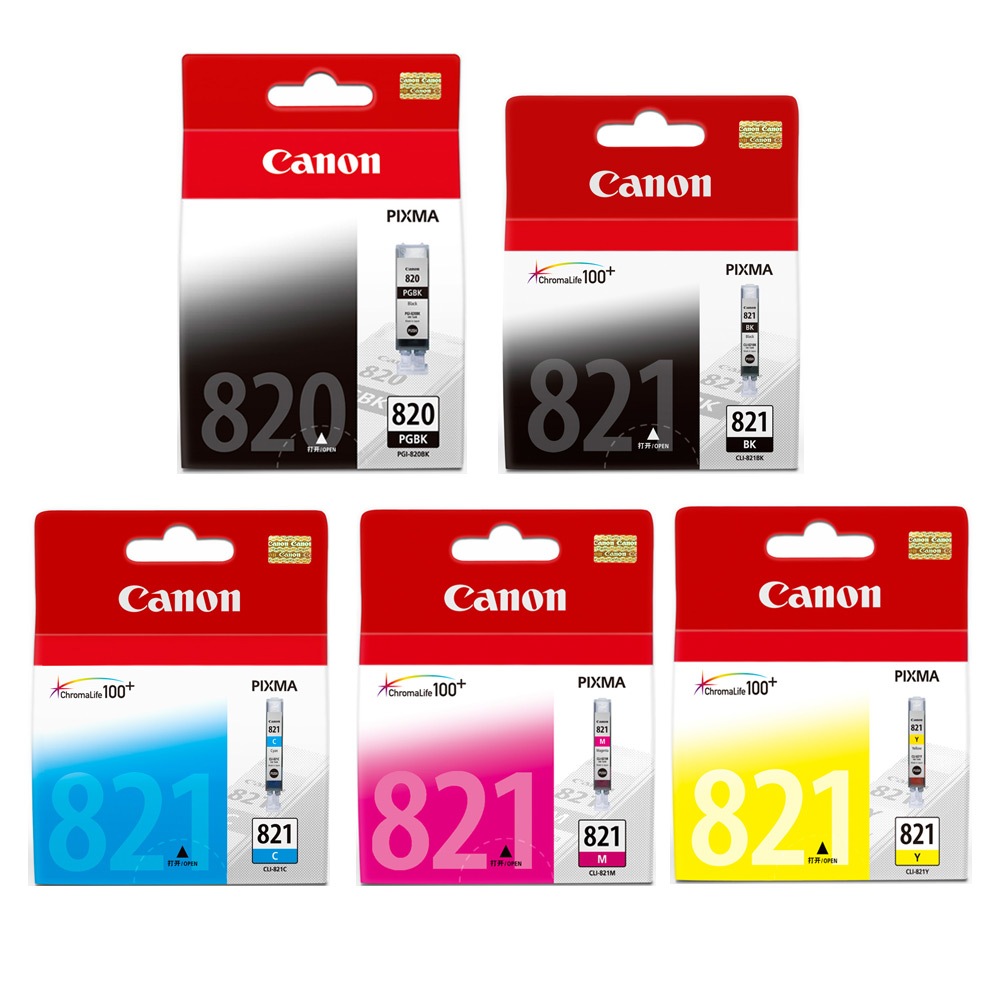 Canon PGI 820 & CLI 821 BK/C/Y/M Ink Cartridge MP 545 558 568 628 638 648 988 996 MX868 MX876 iP3680