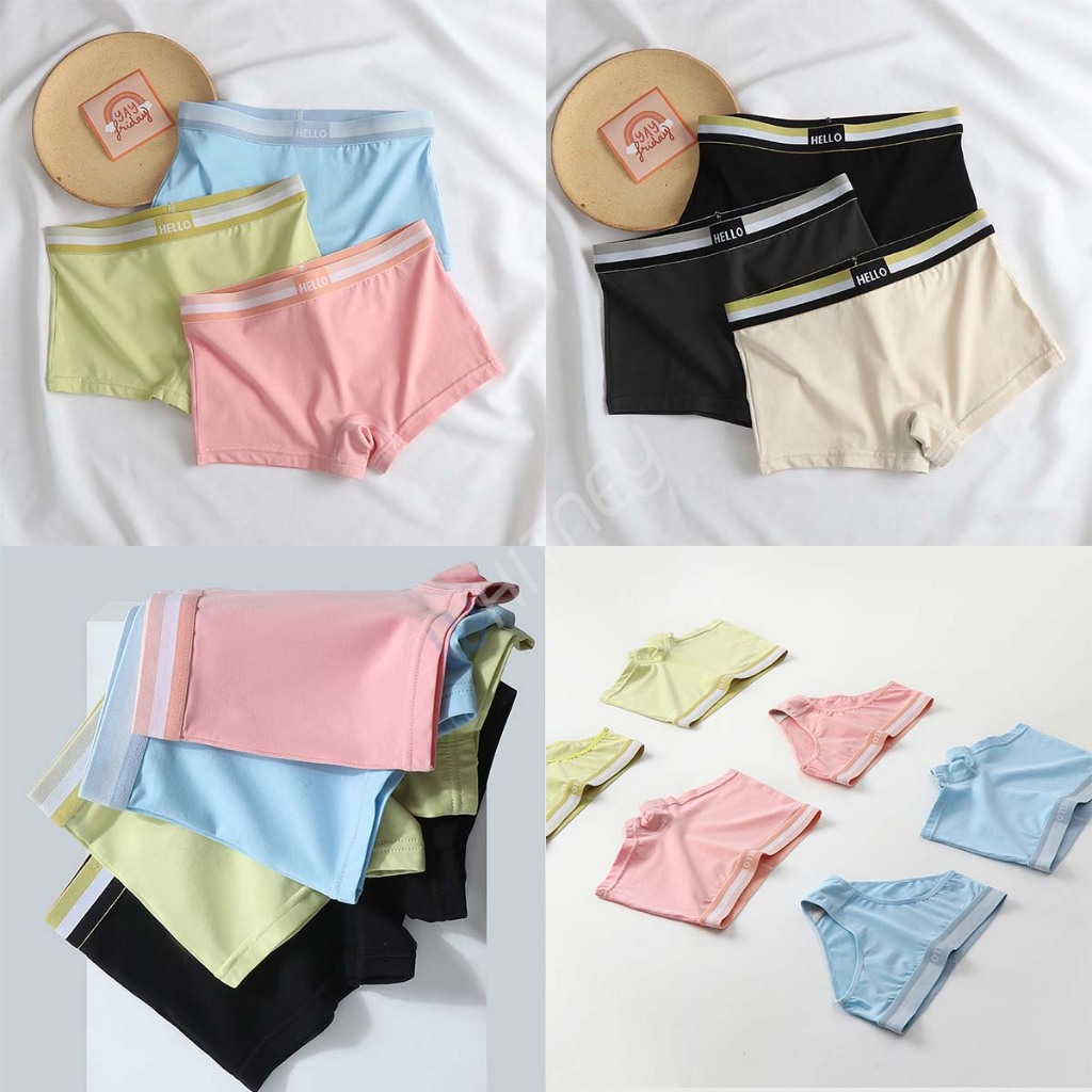 กางเกงในผู้หญิง ไร้เป้า สีหวาน เนื้อผ้านุ่ม  กางเกงในทอม EUW49