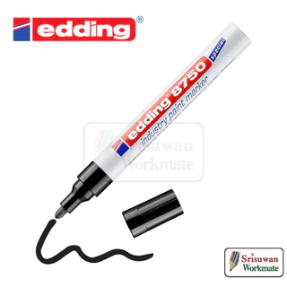 edding 8750 ปากกาเพ้นท์อุตสาหกรรม เขียนอะไหล่ ชิ้นเหล็กเปื้อนคราบน้ำมัน พื้นผิวที่มีฝุ่น ปากกาเพ้นท์ Made in Japan