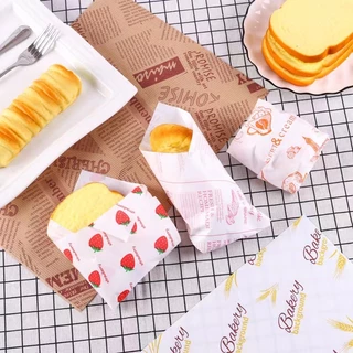 กระดาษรองขนม (100ใบ/แพ็ค)ขนาด 18*18 ซม. รองอาหาร เบเกอรี่ และห่ออาหาร food grade MoMo Bakery