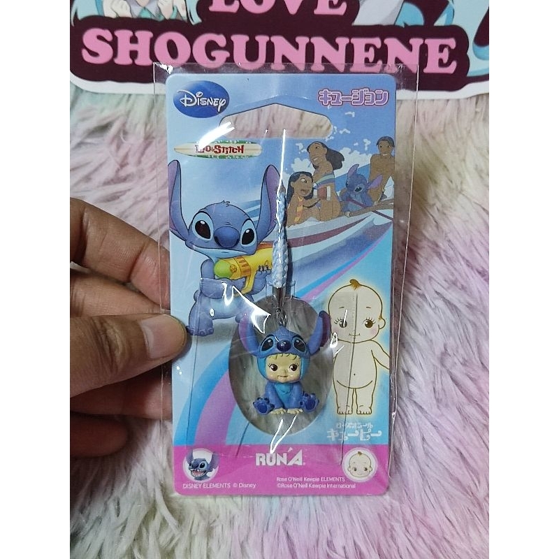 หายากมาก น่ารักมาก 🩷 Disney "Lilo & Stitch" Stitch 1 Rose O'Neil Kewpie Collaboration Strap 🩷 คิวพีแ