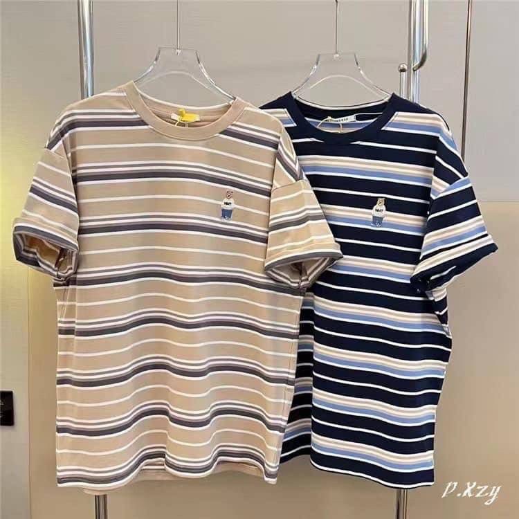 เสื้อยืด ปักอกลายหมี POLO ผ้าใส่สบาย