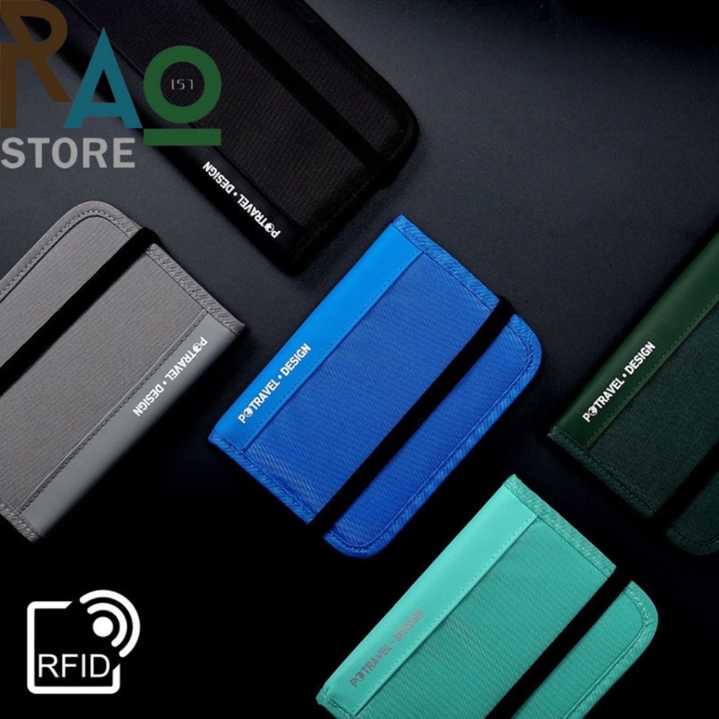RAO Store กระเป๋าใส่พาสปอร์ต เป็นกระเป๋าสตางค์ได้ มีช่องใส่บัตร ช่องใส่ธนบัตร2ช่อง มีซิ๊ป มีสายคล้อง เหมาะกับนักเดินทาง